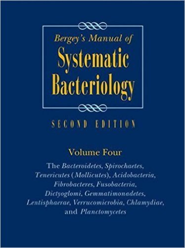 Bergey&#039;s Manual of Systematic Bacteriology, Vol. 4
